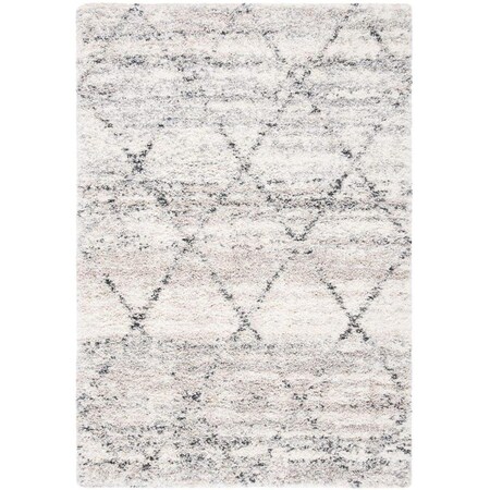 Safavieh 10 x 14 ft. Fontana Shag 800 Area Rug Grey & Ivory FNT886F-10